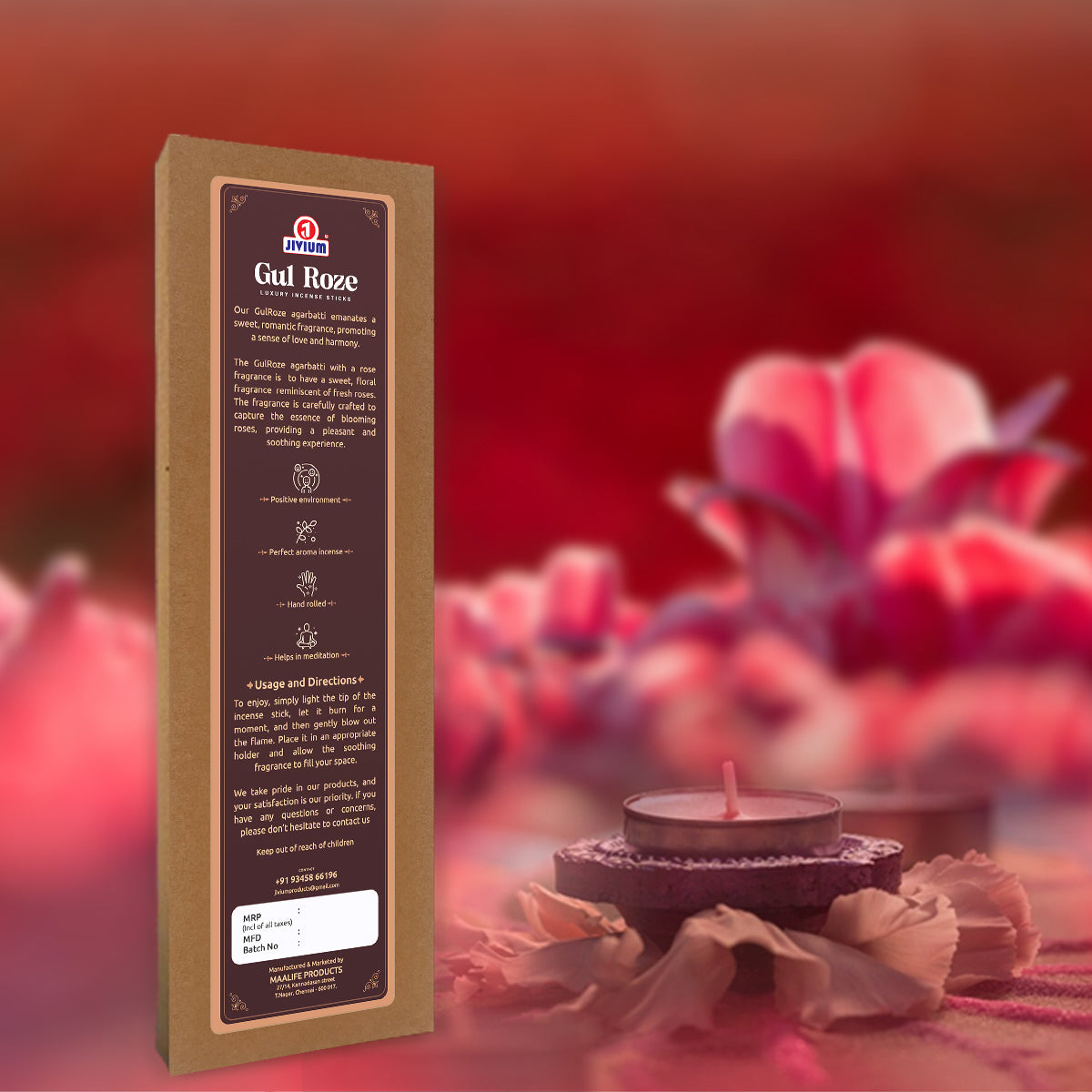GUL ROZE - Luxury Incense Sticks
