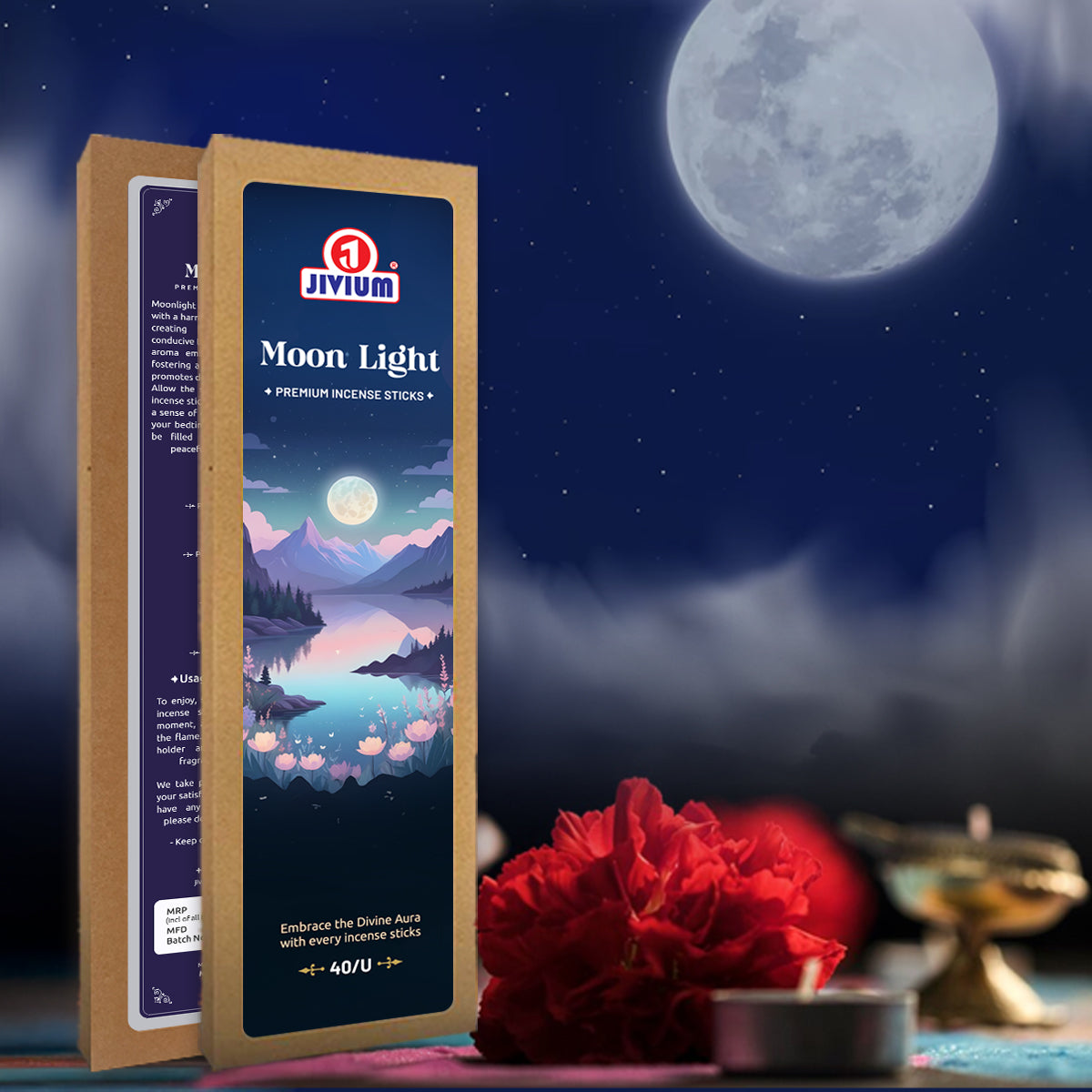 MOON LIGHT - Premium Incense Sticks