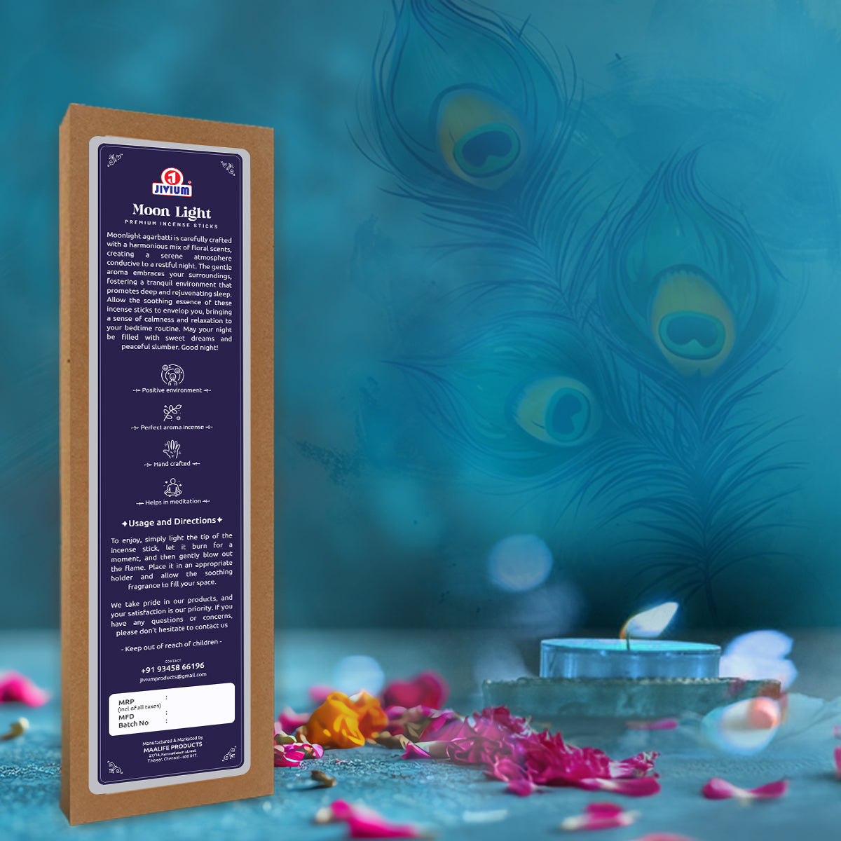 MOON LIGHT - Premium Incense Sticks